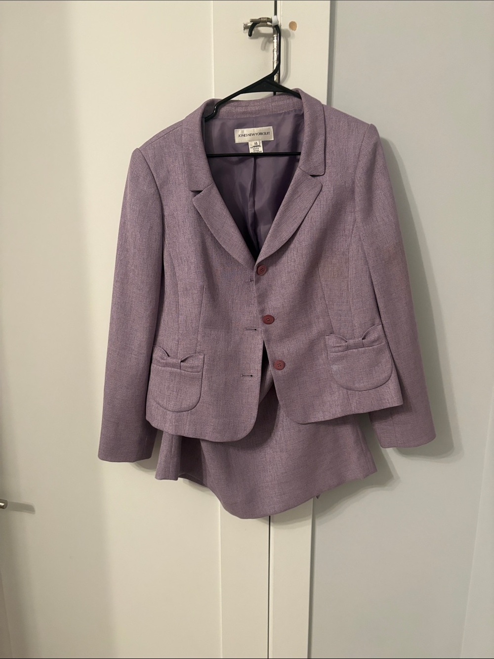 Jones New York Lavender Tailored Women's Blazer and Skirt Set